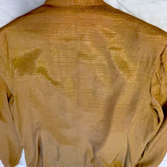 Essence plus size gold two piece suit sz18 - Picture 6 of 9